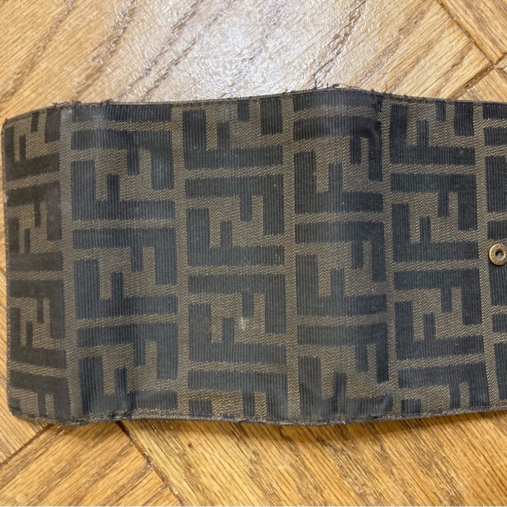 Fendi Black and Brown Monogram Wallet - Picture 3 of 4